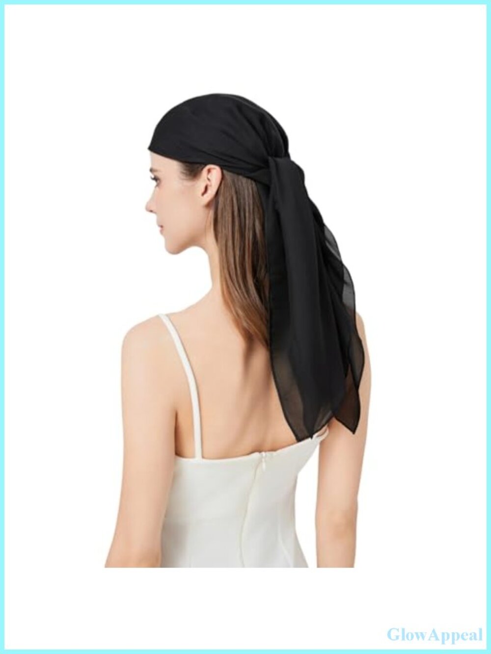 100% Mulberry Silk Square Scarf for Hair Sleeping Wrap